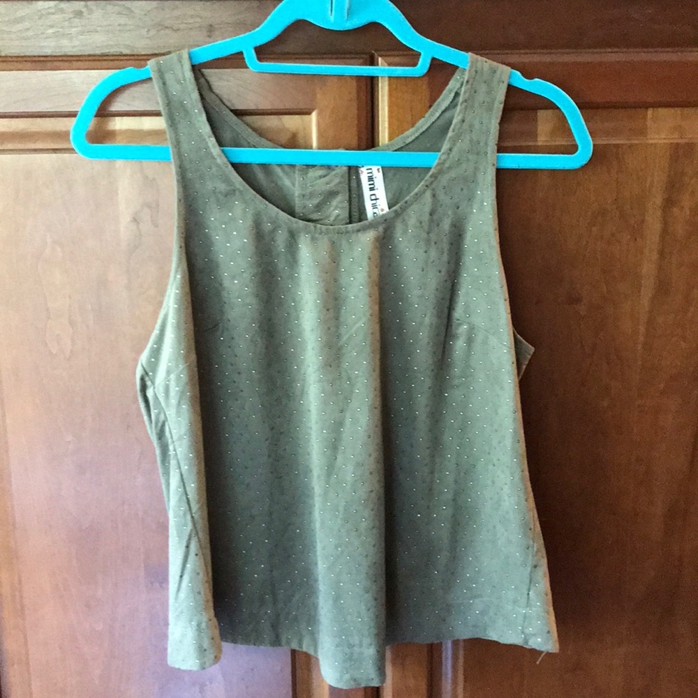 Anthropologie Suede Top